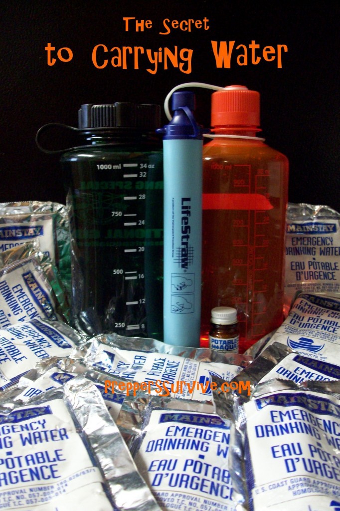 How to carry 72hrs of water in your bug out bag. #3DaysOfWater