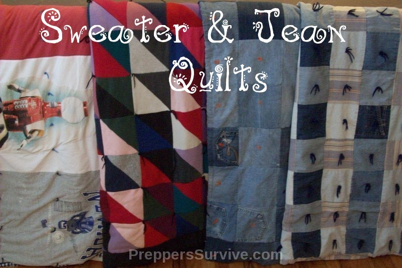 Sweater & Jean Quilt - Blanket Preps for the Winter