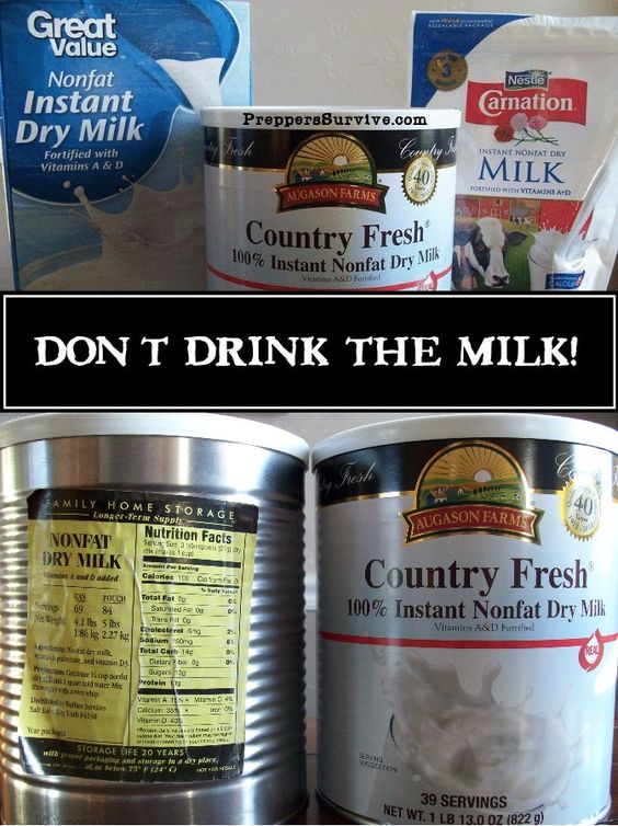 Which powdered milk is best for your food storage? Powdered milk recipes.