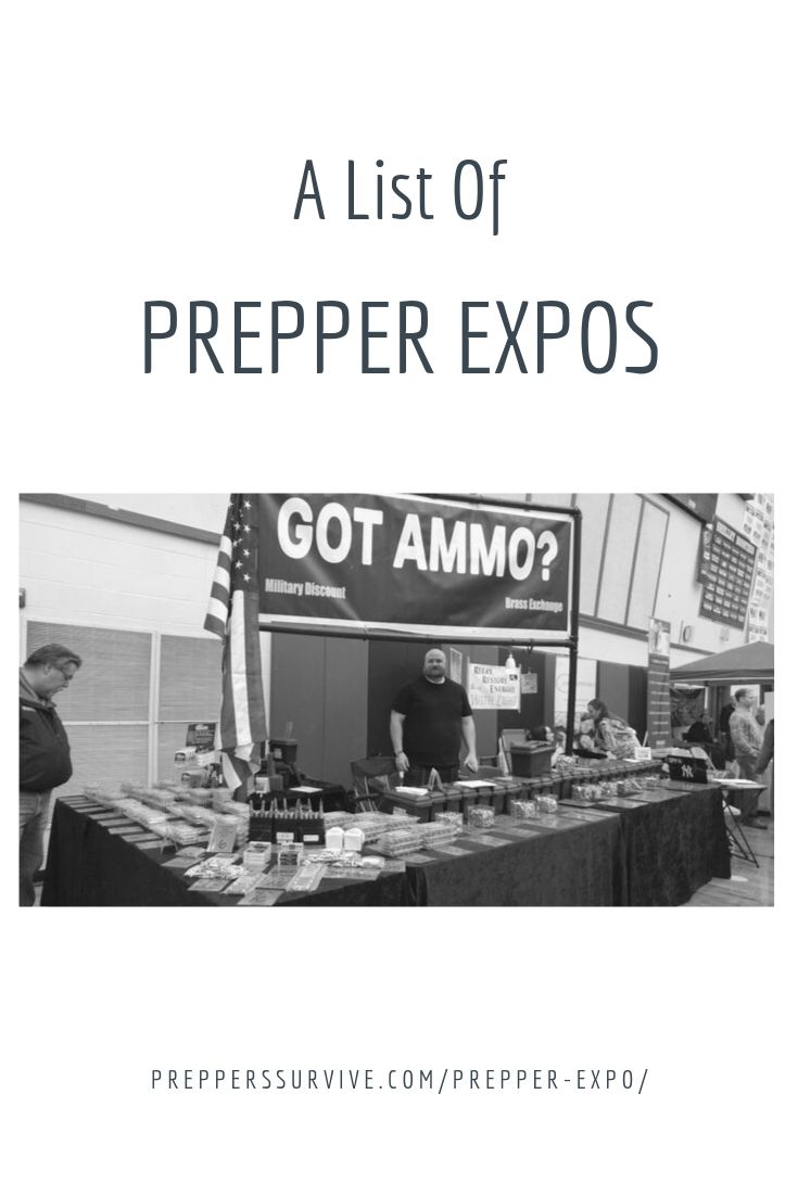 Find prepper expos and shoes close to you