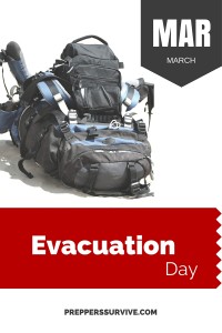 March Evacuation Day - Prepper Calender