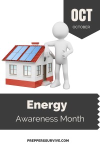 October Energy Awareness Month - Prepper Calender