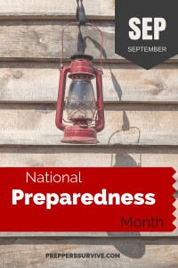 September National Preparedness Month - Prepper Calendar: 12 Month Prepper Checklist