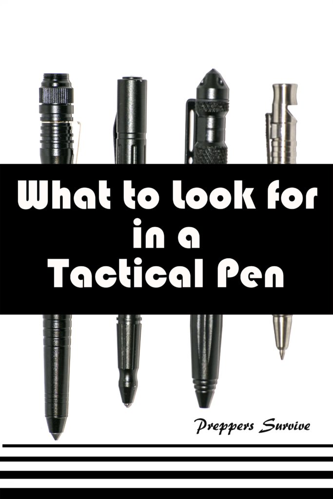 Tactical pens are a great everyday carry item. Learn what to look for in a tactical pen and how they work. Preppers Survive