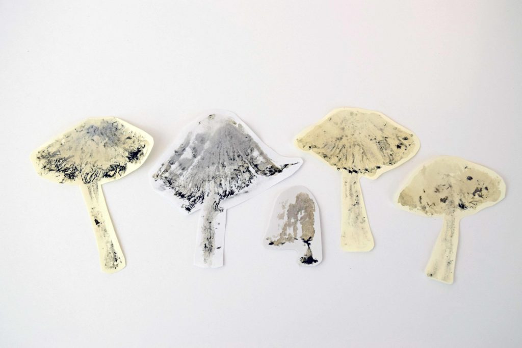 Ink Making Process - Inky Cap Gill Stamps