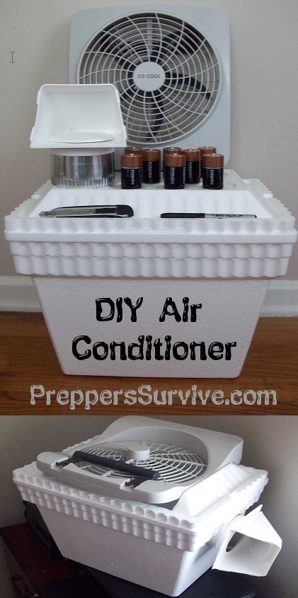 DIY Air Conditioner - diy mini air cooler - makeshift air conditioner ice