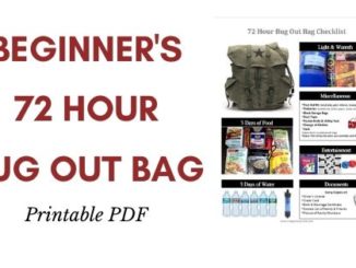 Beginner 72 Hour Bug Out Bag Checklist