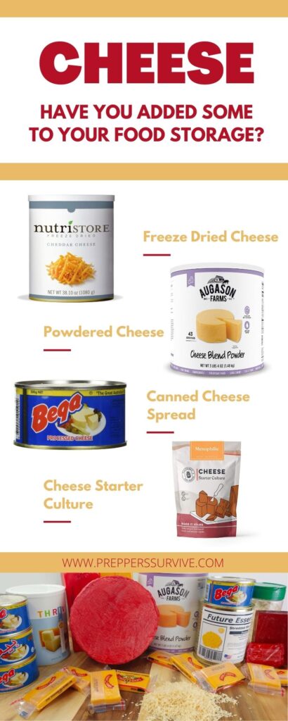 Adding cheese to food storage - food storage ideas - basic food storage 