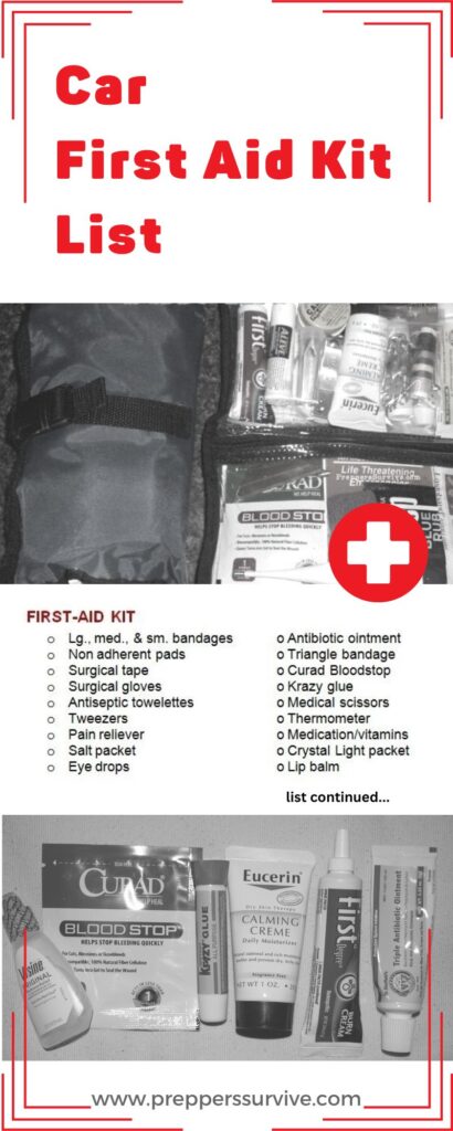 DIY car first aid kit