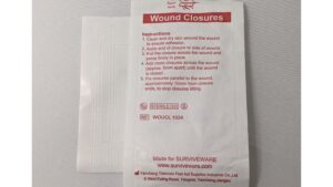 Small First Aid Kit consists of wound closures