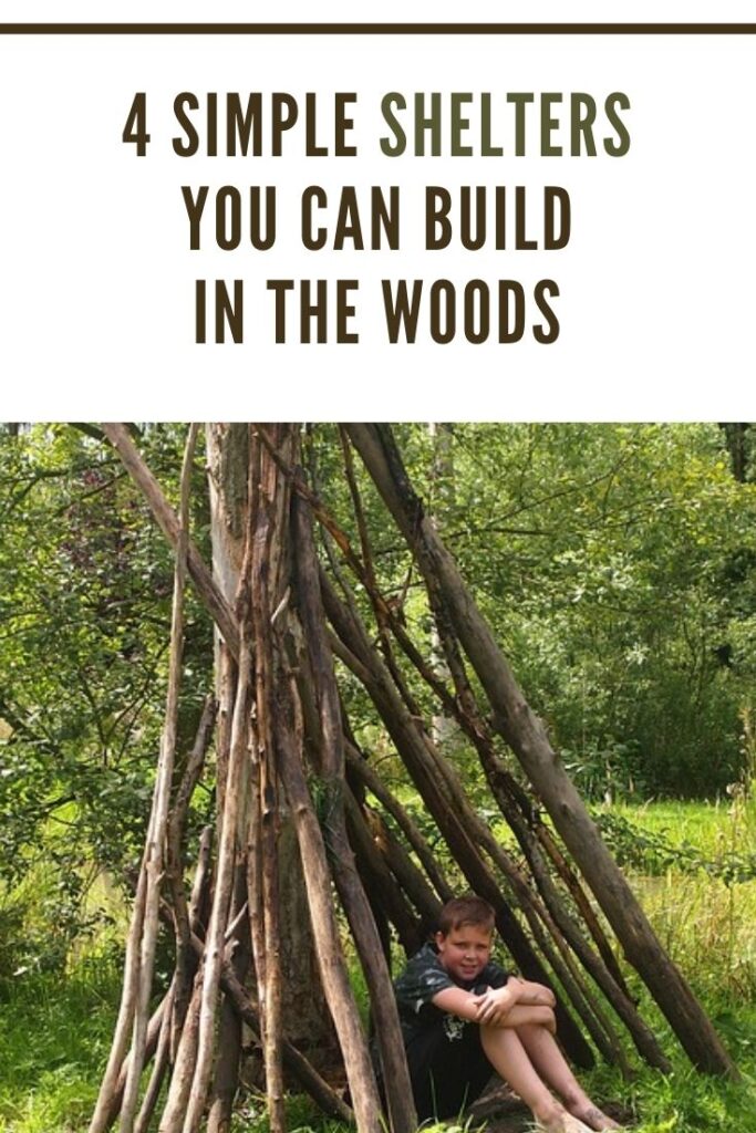 4 Simple Ways to Build Shelter in the Woods- Survival shelter