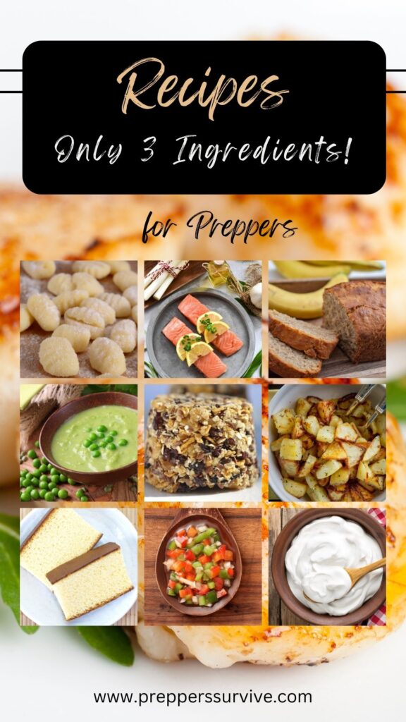 Easy 3-Ingredient Recipes for Preppers - 10 Prepper Recipes You Can Make With 3 Ingredients or Less