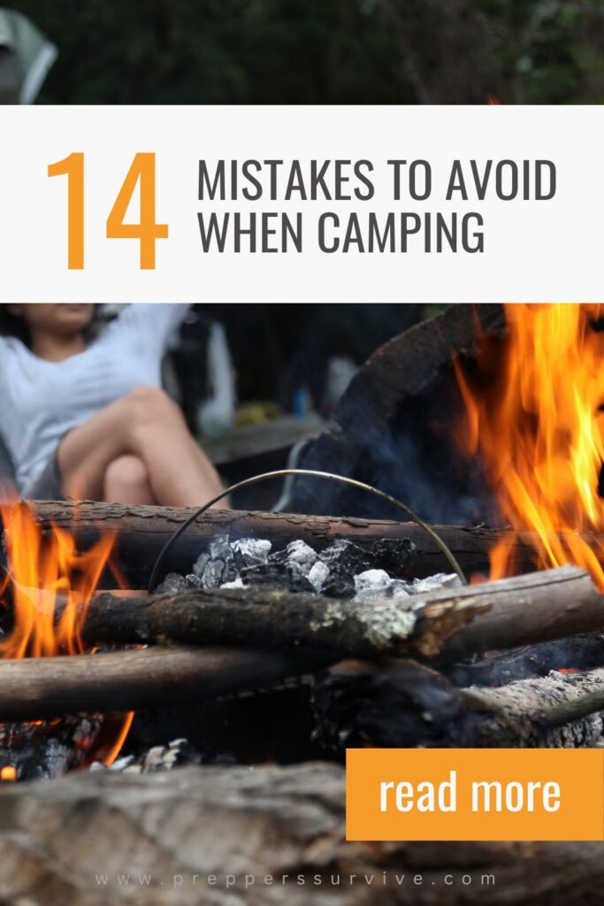 Mistakes to avoid when camping