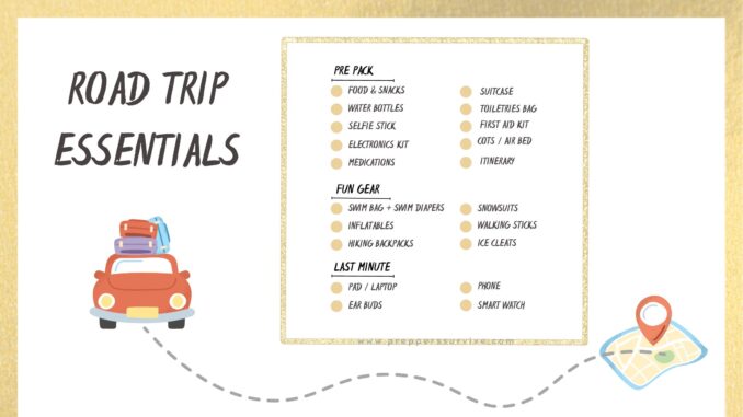 15 Road Trip Essentials + Printable - Happiness is Homemade